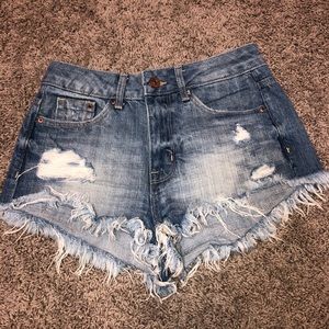 H&M Brand Size 4 Denim Shorts Perfect Condition